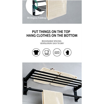 Bathroom Towel Set with Six-piece Hardware Accessories