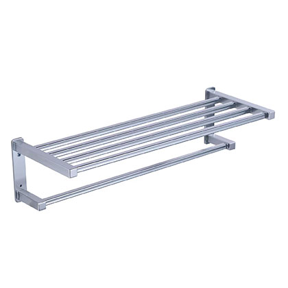 Chrome Bath Towel Rack Holder