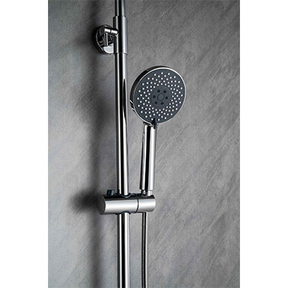 Four Functions Bathroom Brass Shower Faucet Mixer Tap Column Set Kit