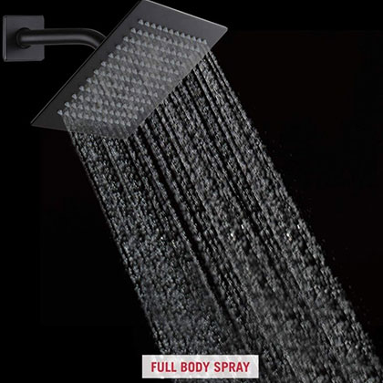 Amazon Hot Selling Matte Black Shower Faucet Set