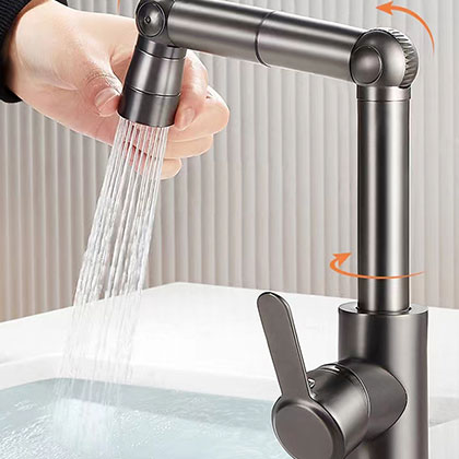New Design Stainless Steel Body Kitchen Faucet