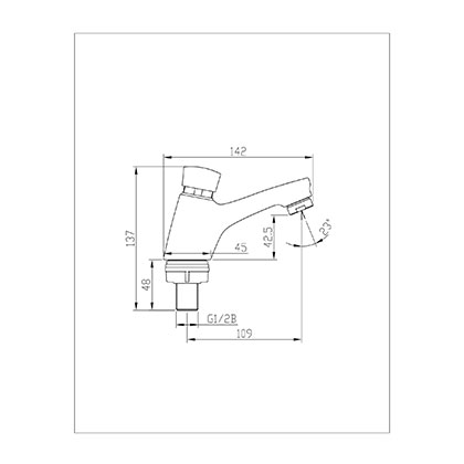 Water Saving Time Delay Basin Sink Tap Faucet